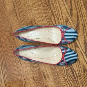 EUC Kate Spade striped heels size 8